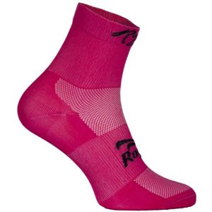 Dámské antibakteriální funkční ponožky Rogelli Q-SKIN s bezešvou patou, růžová 010.705. XL (44-47)